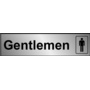 Securit Metal Effect Gents 200mmx50mm