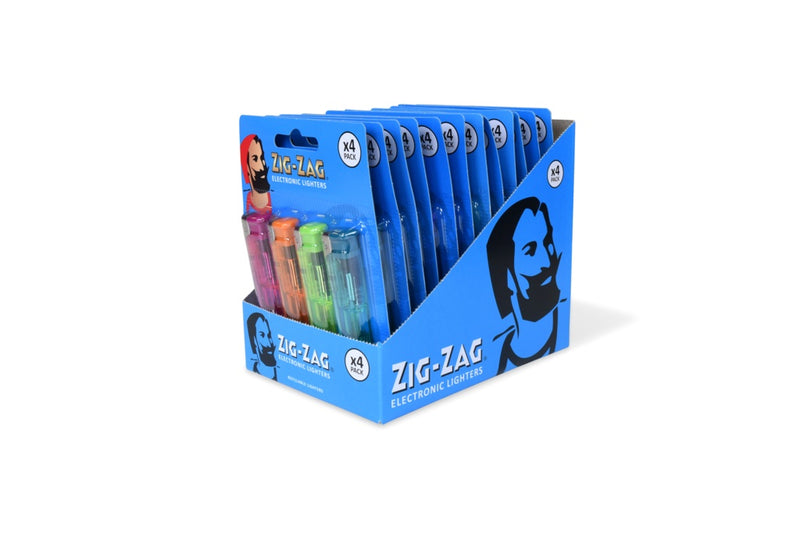Zig Zag Electronic Lighter Pack 4