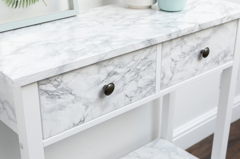 d-c-fix® Self Adhesive Film - Marble Cortes Silver 45cm x 2m