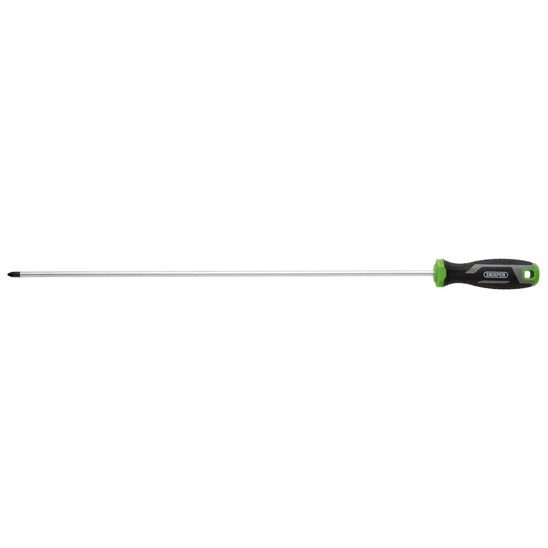 Draper Pozi Soft Grip Screwdriver, PZ2 x 450mm Draper - Town Tools