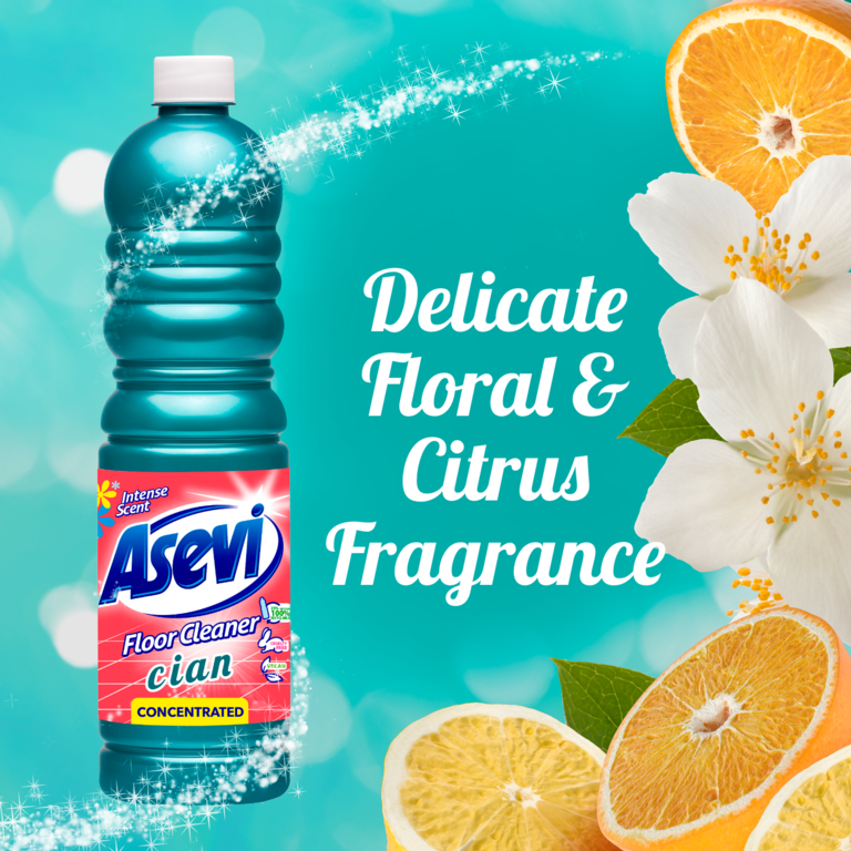 Asevi Concentrated Floor Cleaner 1L Cian