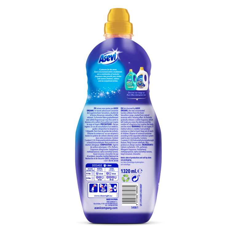 Asevi Sensations Fabric Softener 1320ml Dreams