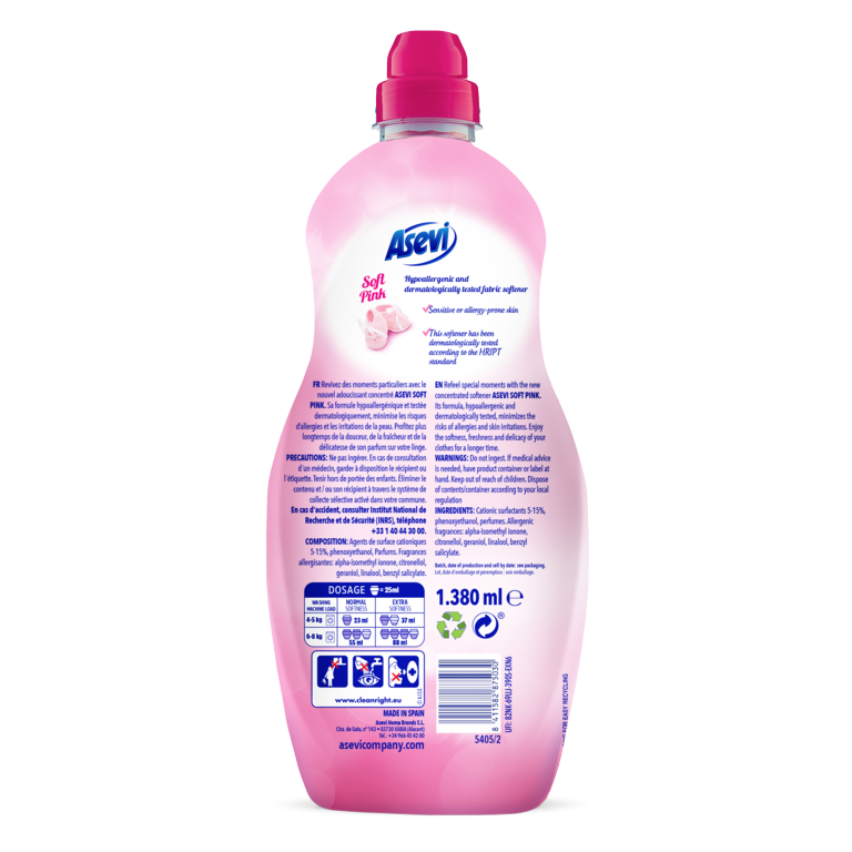 Asevi Fabric Softener 1.5L Pink