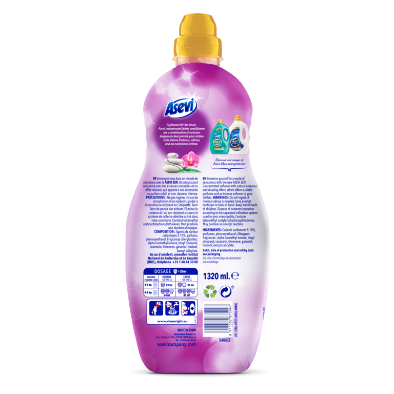 Asevi Sensations Fabric Softener 1320ml Zen