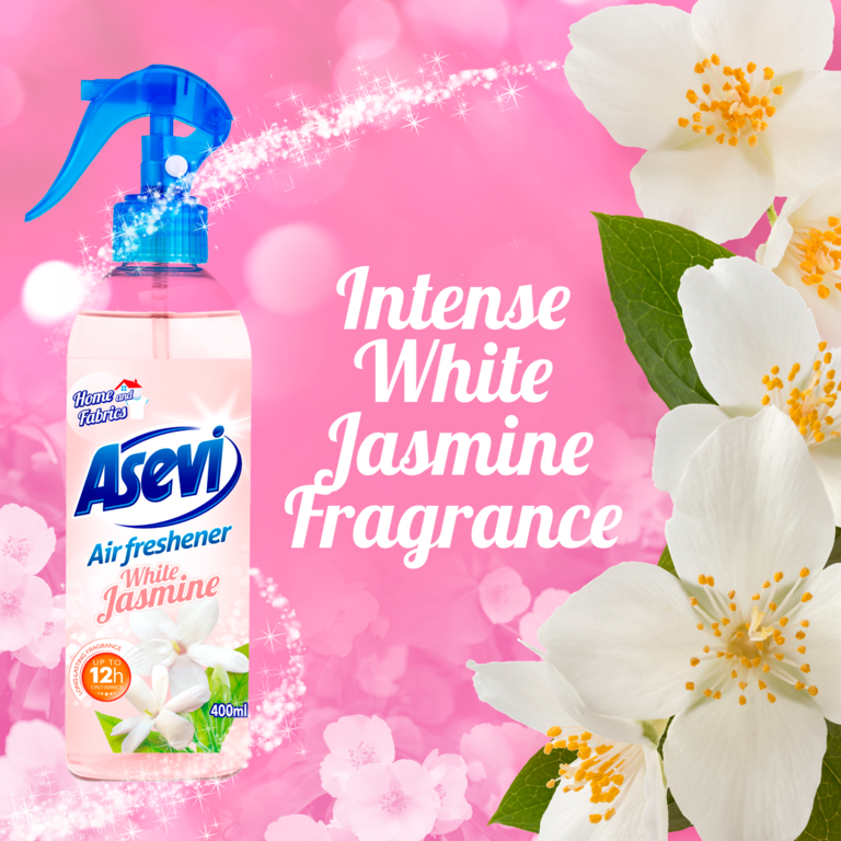 Asevi Air Freshener Spray 400ml White Jasmine
