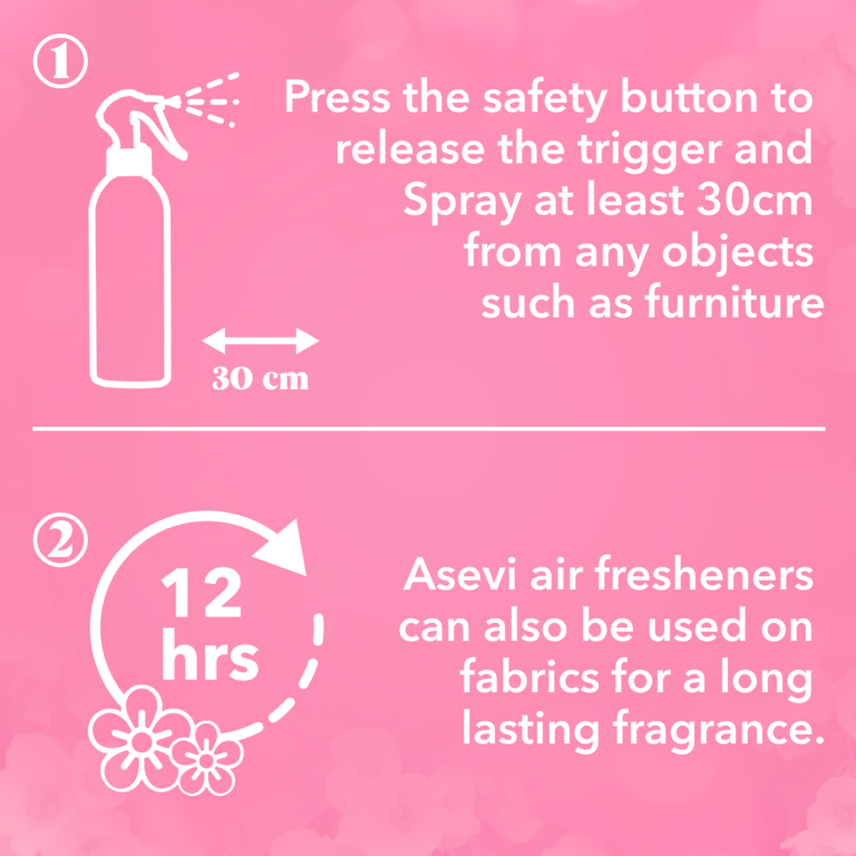Asevi Air Freshener Spray 400ml White Jasmine