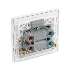 BG 45a Double Pole Square Plastic Cooker Switch With LED Pearlescent White