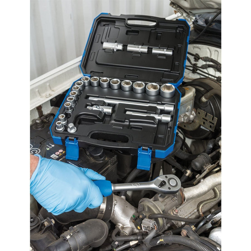 Draper Metric Socket Set, 1/2" Sq. Dr. (24 Piece) 16362 Draper - Town Tools 