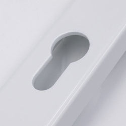 Securit Upvc Sprung Door Handle 68 PZ (Pair) 215mm White