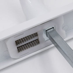 Securit Upvc Sprung Door Handle 68 PZ (Pair) 215mm White