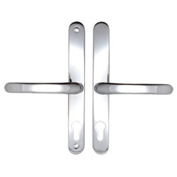 Securit Upvc Sprung Door Handle 70 PZ (Pair) 215mm Polished Chrome