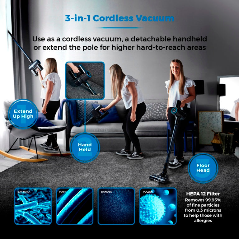 Tower Vl100 Optimum3 in 1 Cordless Pole Vacuum