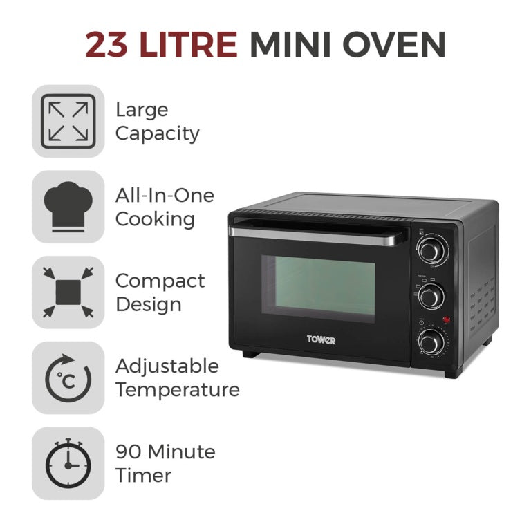 Tower Mini Oven 23L