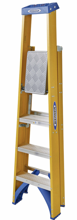 Werner Fibreglasss Platform Stepladder 4 Tread