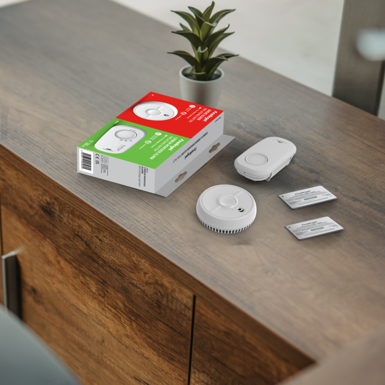 Fire Angel CO/Smoke Alarm With Replaceable Battery Twin Pack