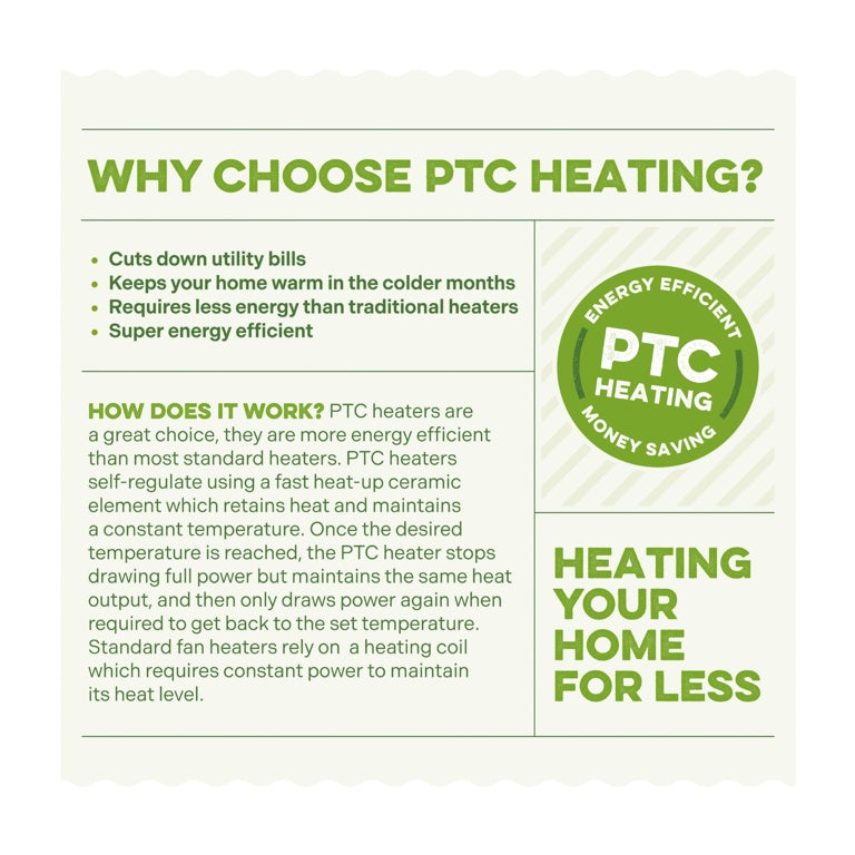 SupaWarm Ptc Ceramic Tower Heater 2000w