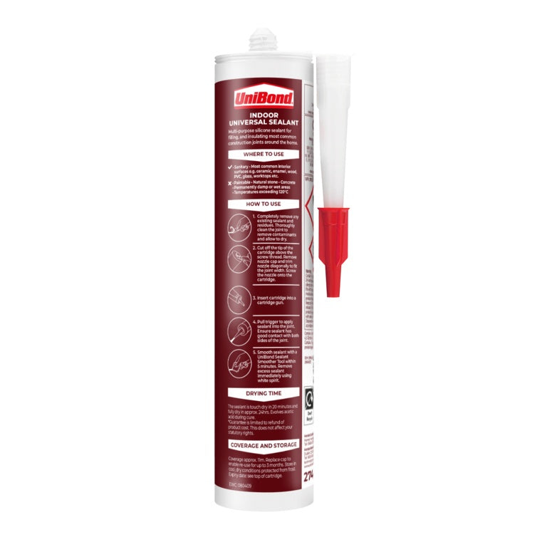 UniBond Indoor Multi Purpose Cartridge 274g Grey