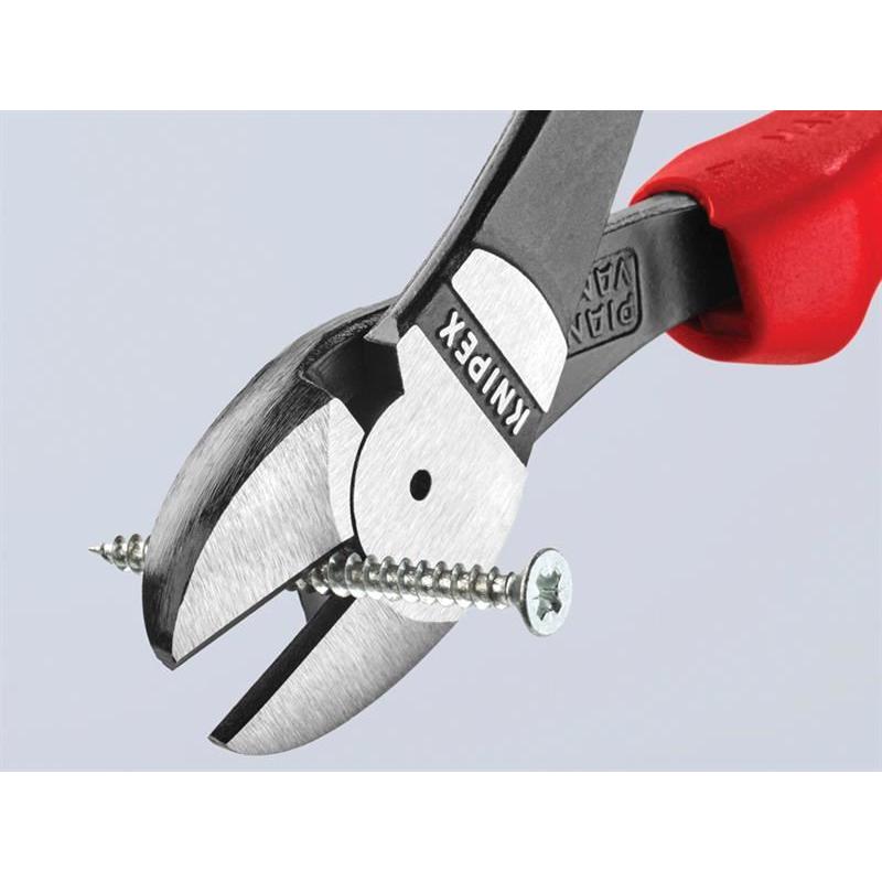 Knipex High Leverage Diagonal Cutters Multi-Component Grip 180mm Knipex - RockBottom Northampton