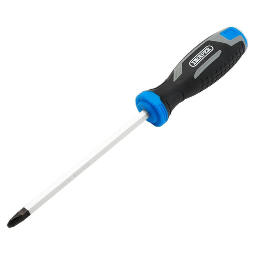 Draper Pound Thru Phillips Soft Grip Screwdriver, PH3 x 150mm Draper - Town Tools