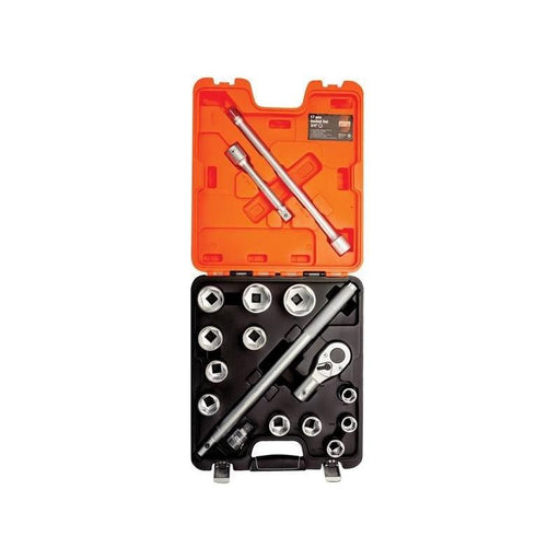 Bahco SLX17 3/4in Drive Socket Set, 17 Piece Bahco - RockBottom Northampton