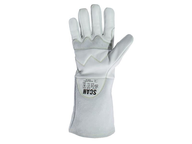 Scan Premium Leather Welding Gloves - L (Size 9) Scan - RockBottom Nothampton