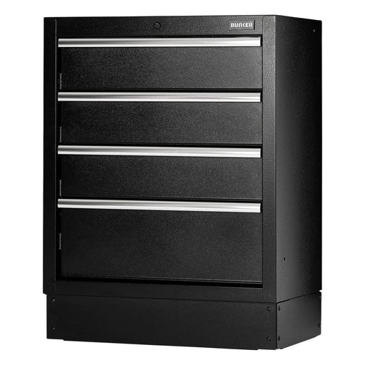Draper Bunker Modular Floor Cabinet, 4 Drawer, 680mm Draper - Town Tools