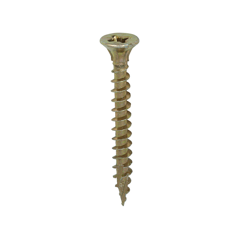 TIMCO C2 Strong-Fix Multi-Purpose Premium Countersunk Gold Woodscrews — Box