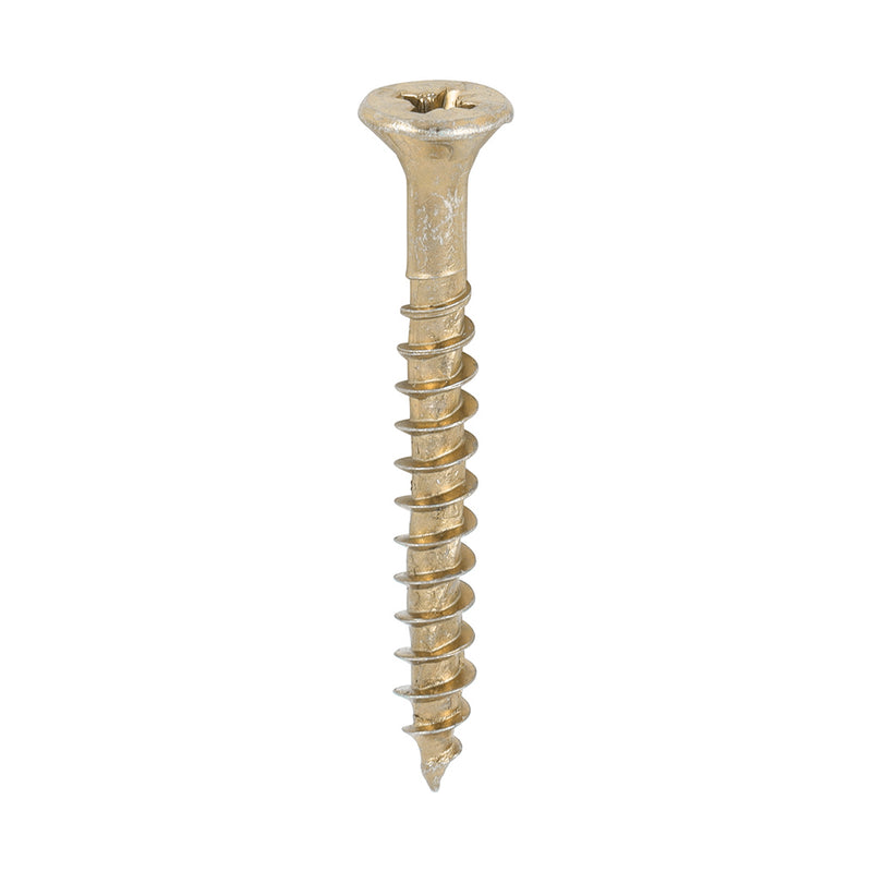 TIMCO Velocity Premium Multi-Use Countersunk Gold Woodscrews — Box