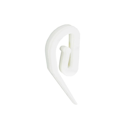 Securit Plastic Curtain Hooks White S6430