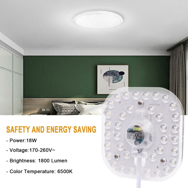 Extrastar Ceiling Light Module 2 D Fitting 18w