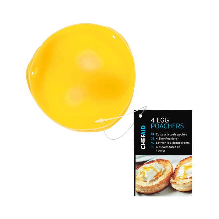 Chef Aid 4 Silicone Egg Poachers