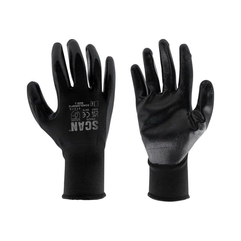 Scan Seamless Inspection Gloves - L (Size 9) (pack 12) Scan - RockBottom Nothampton