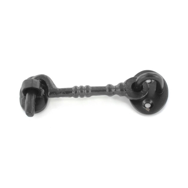 Securit Cabin Hook Cast Black 75mm