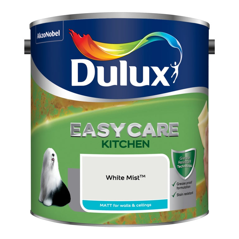 Dulux Easycare Kitchen Matt 2.5L White Mist