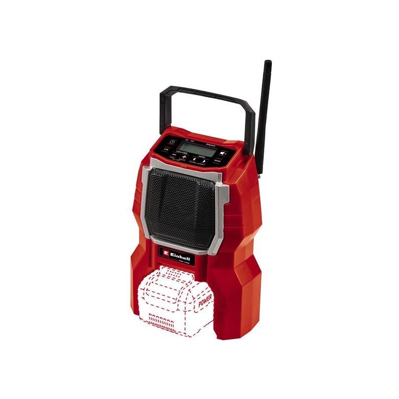 Einhell TC-RA 18 Li BT - Solo Cordless Radio 18V Bare Unit Einhell - RockBottom Northamptin