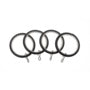 Universal Metal Rings Black 28mm 4 Pack