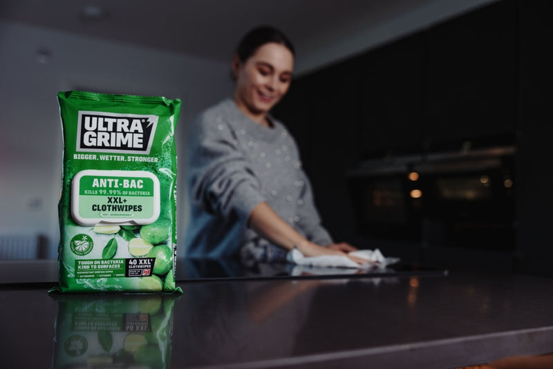 Ultragrime Life Anti-Bac Cloth Wipes XXL 40 Pack