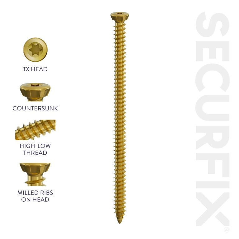 Securfix Concrete Frame Screw 10 Pack 7.5 x 52mm