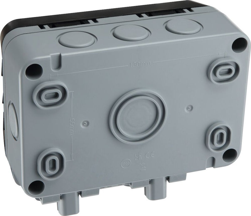 BG Outdoor Socket & RCD 2 Gang IP66