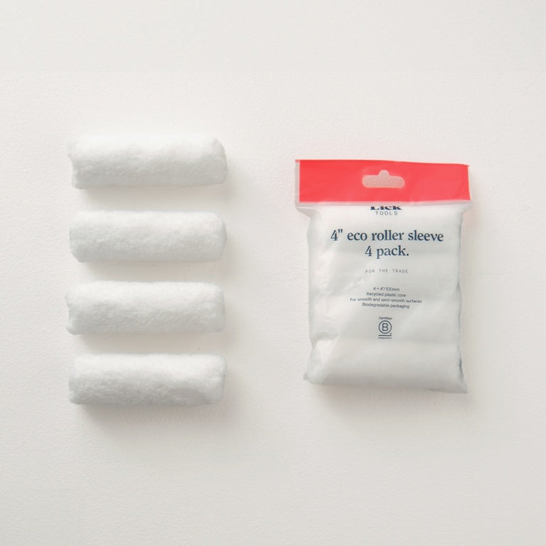 LickTools Eco Roller Sleeve - Mid Pile 4" / Pack of 4