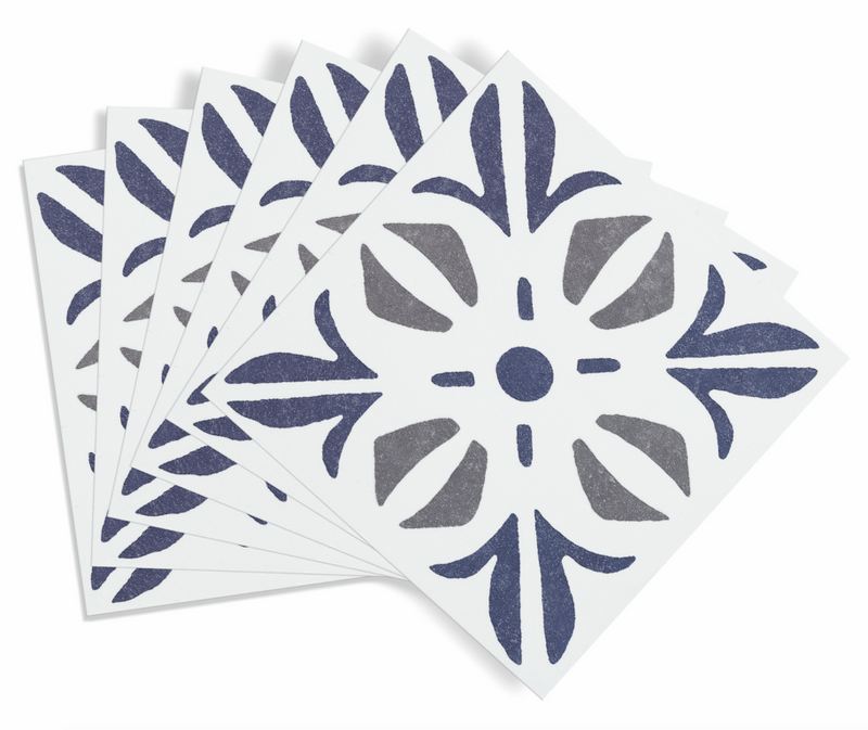 d-c-fix® Self Adhesive Wall Tile Cuba Blue 15cm x 15cm / Pack Of 6