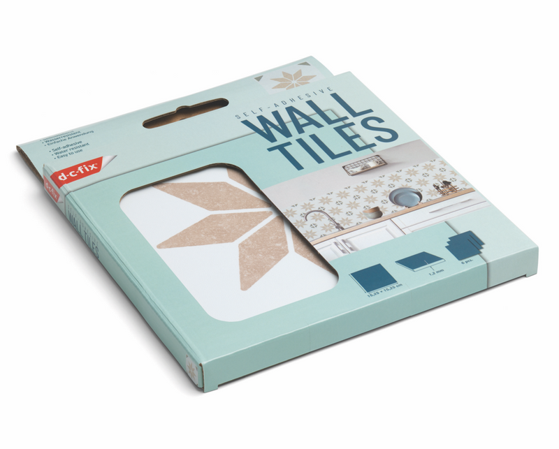 d-c-fix® Self Adhesive Wall Tile Alia Olive 15cm x 15cm / Pack Of 6