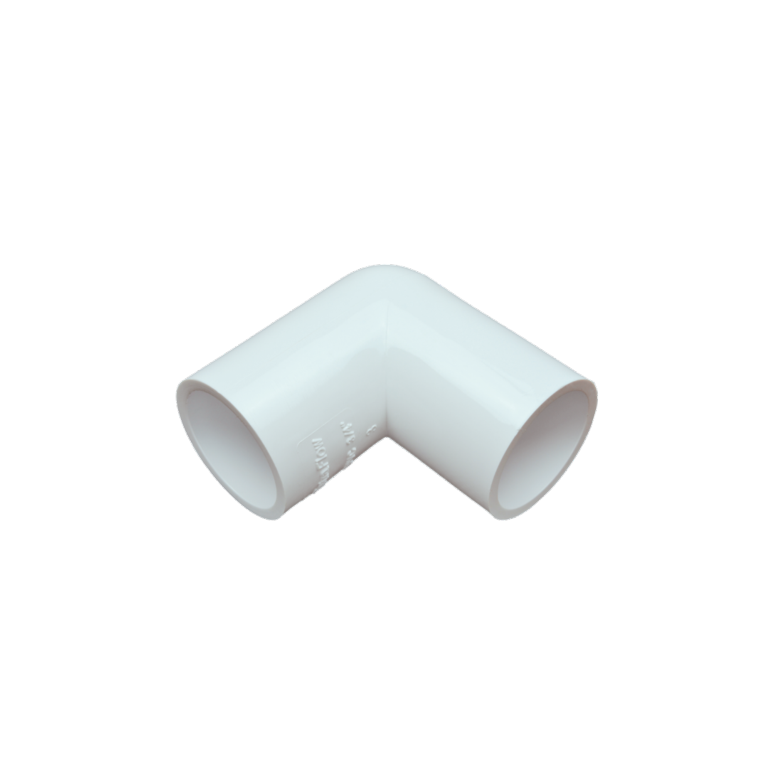 Davant Overflow Knuckle 90° Bend White Pack 10 21.5mm