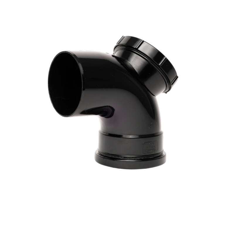 Davant Single Socket Access 92.5°Bend Black 110mm