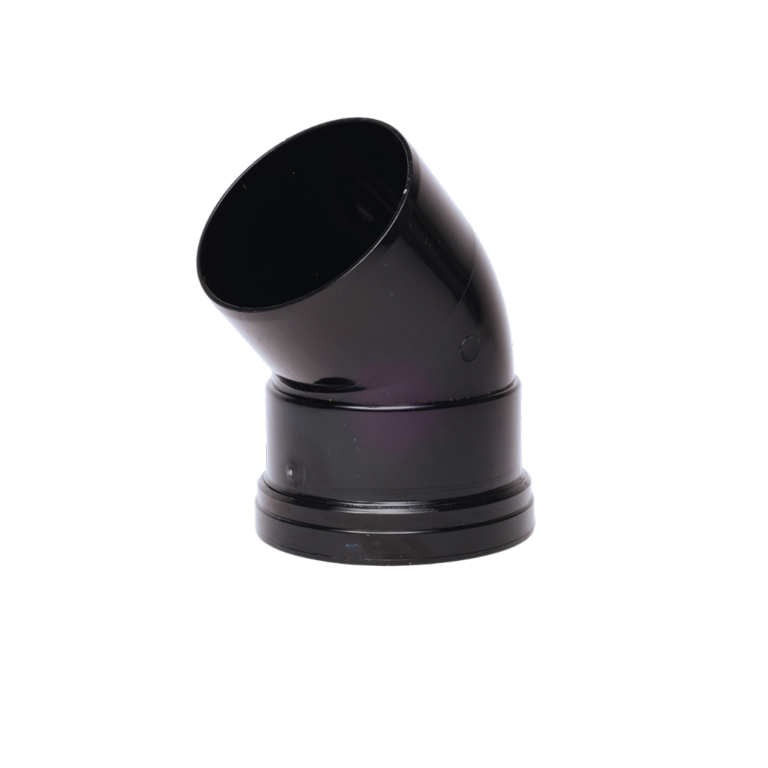 Davant Single Socket 135° Bend Black 110mm