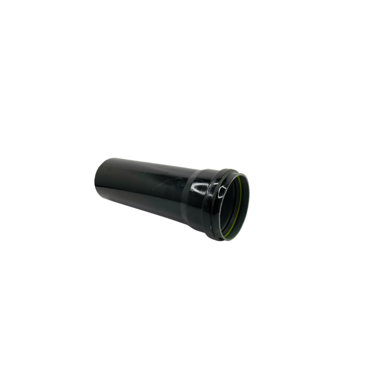 Davant Single Socket Pipe Black 3m x 110mm