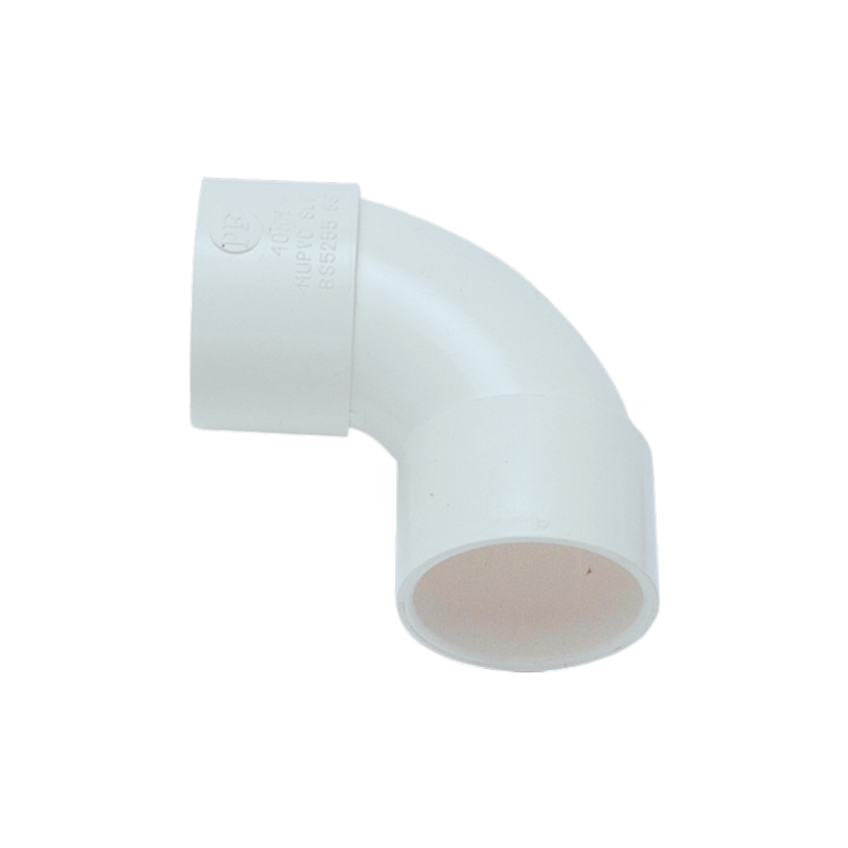 Davant Solvent Weld Swept Bend 92.5° White 32mm
