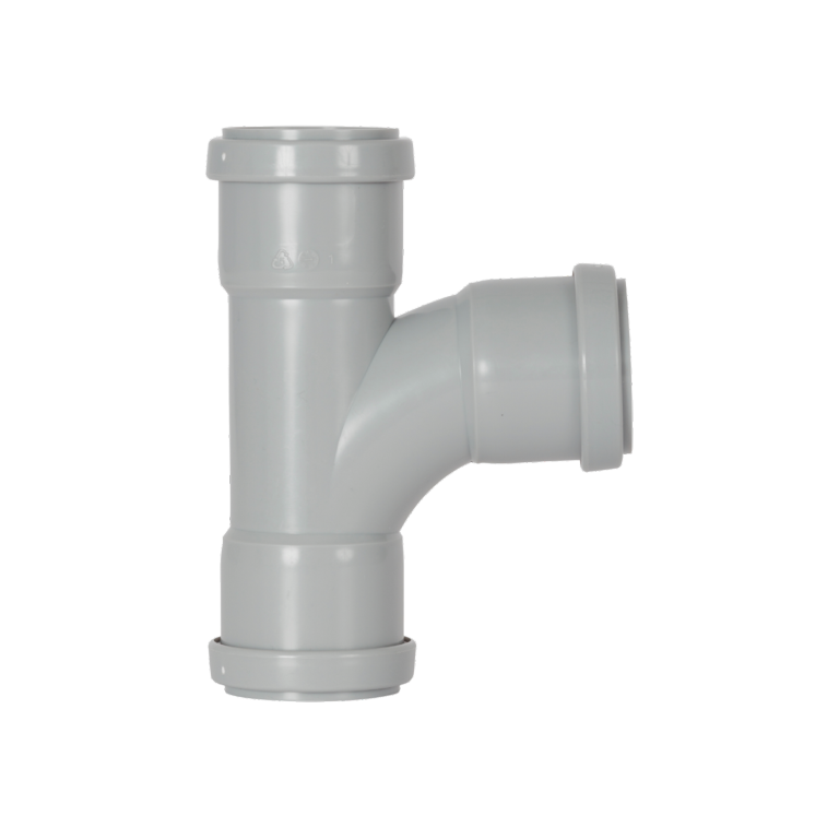 Davant Push Fit Swept Tee 91.25° Grey 40mm