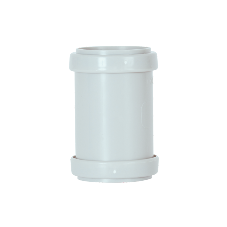 Davant Push Fit Straight Coupling White 40mm