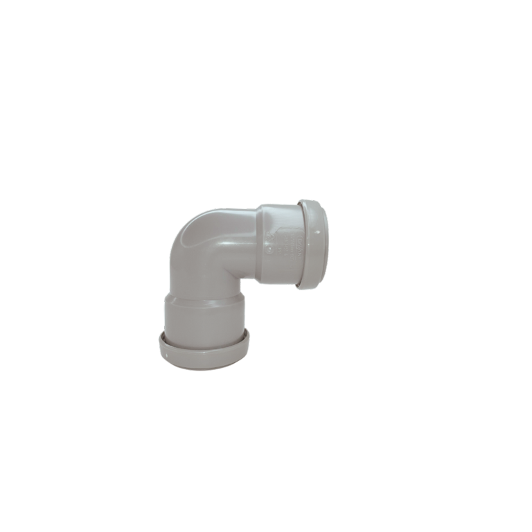Davant Push Fit Knuckle 90° Bend Grey 32mm